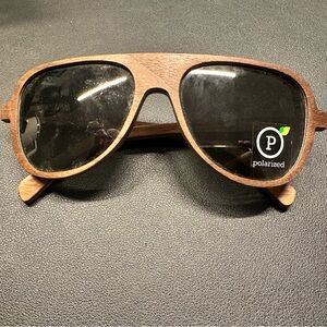 SHWOOD Wooden Frame Polarized Sunglasses
